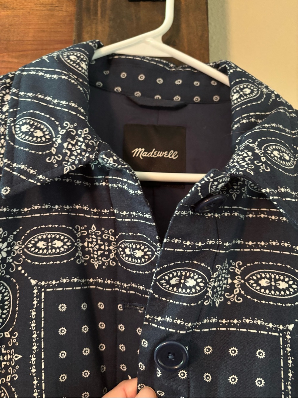 Madewell Padded Chore Jacket in Vintage Bandana size M - Picture 5 of 12